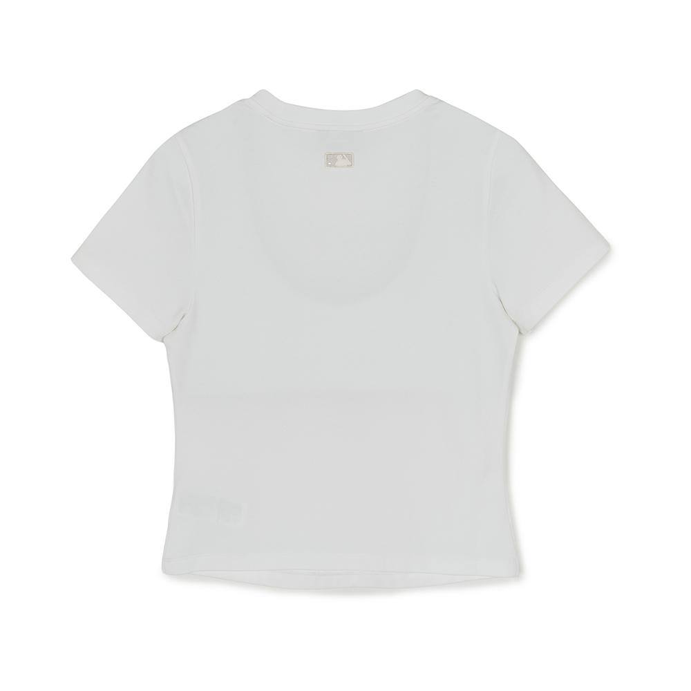 Cut Out Detail Slim Semi Crop T-Shirts New York Yankees