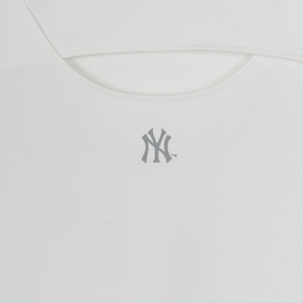 Cut Out Detail Slim Semi Crop T-Shirts New York Yankees