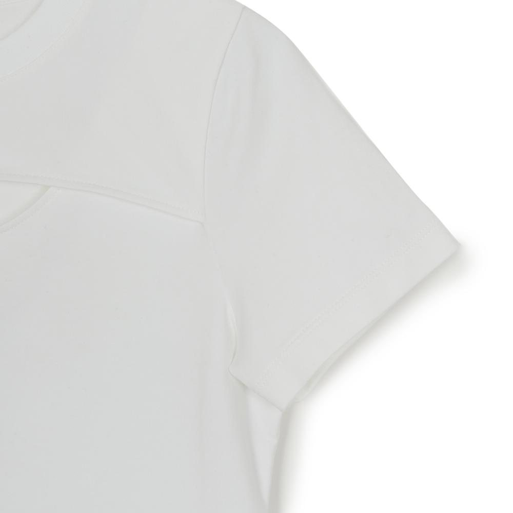 Cut Out Detail Slim Semi Crop T-Shirts New York Yankees