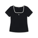 เสื้อยืด  Basic Squar Neck Slim Fit T-Shirts Los Angeles Dodgers