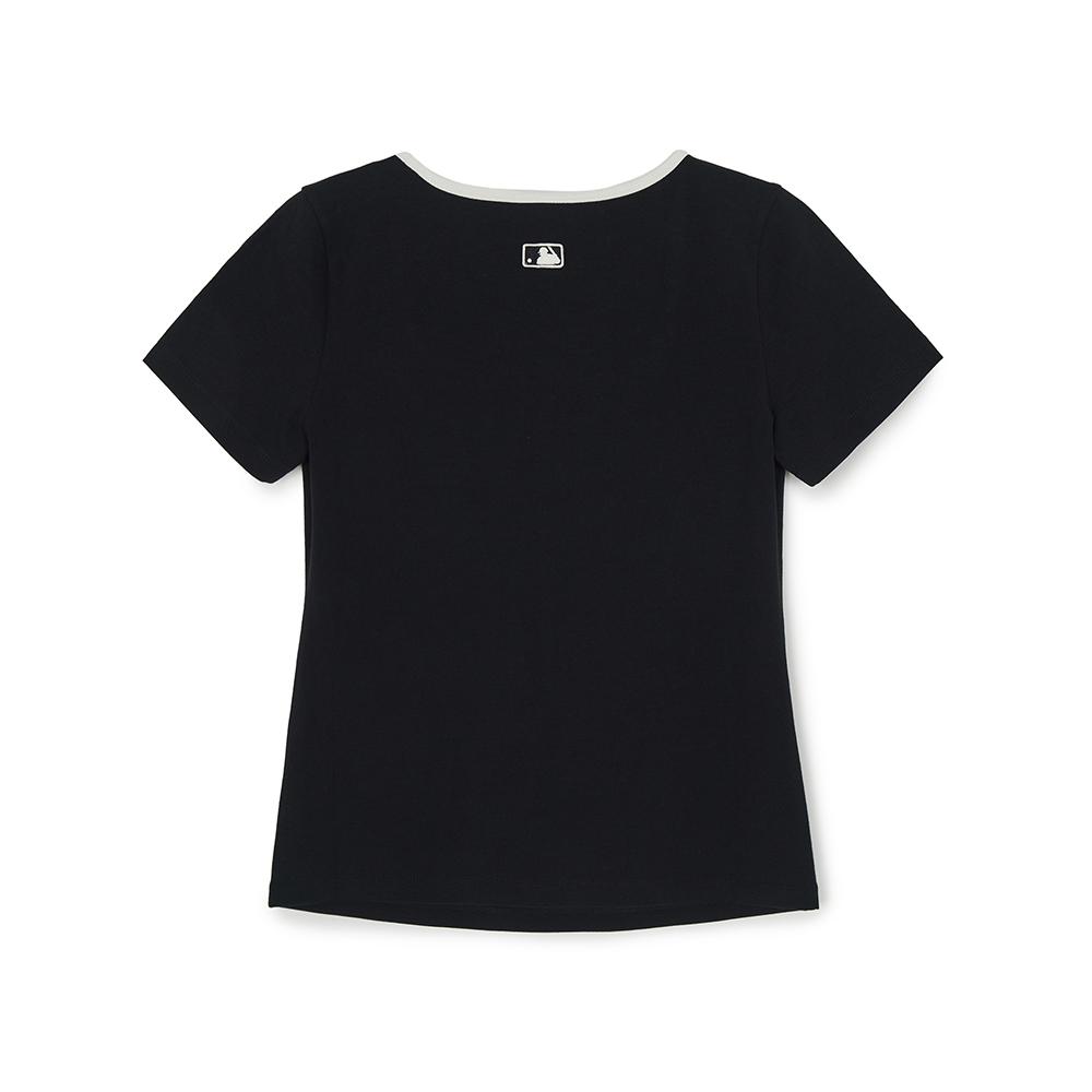 เสื้อยืด  Basic Squar Neck Slim Fit T-Shirts Los Angeles Dodgers