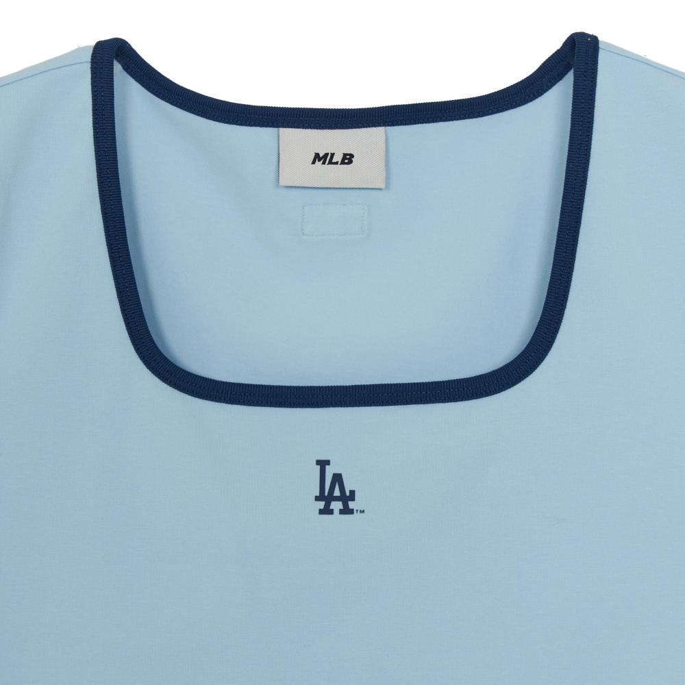 Basic Squar Neck Slim Fit T-Shirts Los Angeles Dodgers