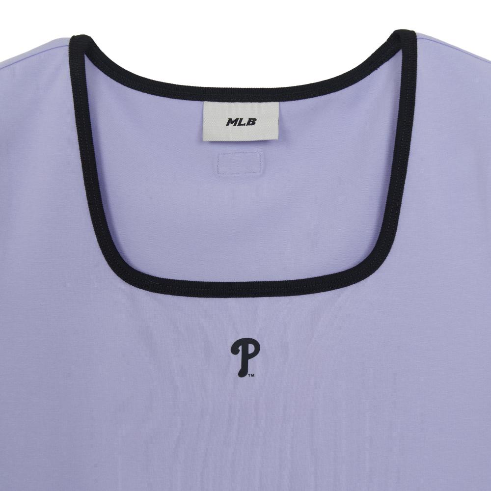 เสื้อยืด  Basic Squar Neck Slim Fit T-Shirts Philadelphia Phillies