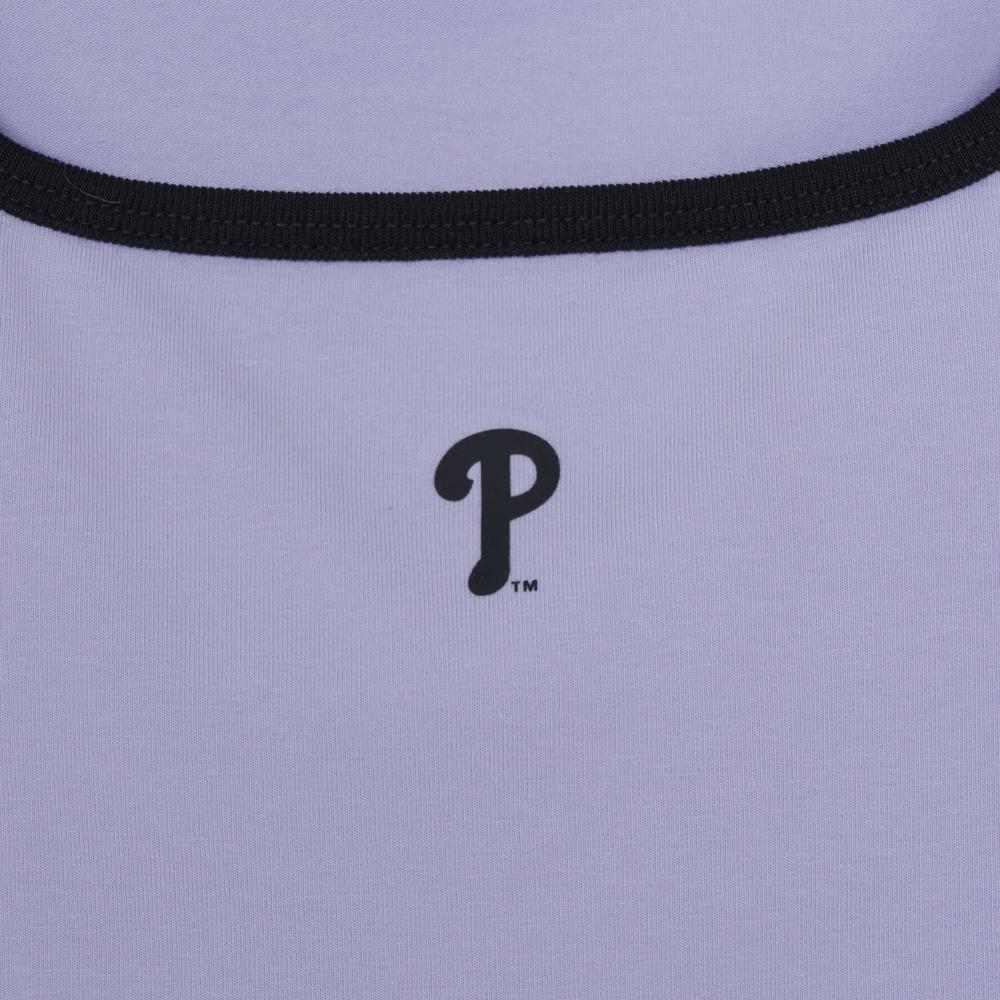 เสื้อยืด  Basic Squar Neck Slim Fit T-Shirts Philadelphia Phillies