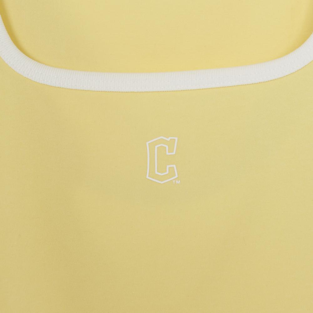 เสื้อยืด  Basic Squar Neck Slim Fit T-Shirts Cleveland Guardians