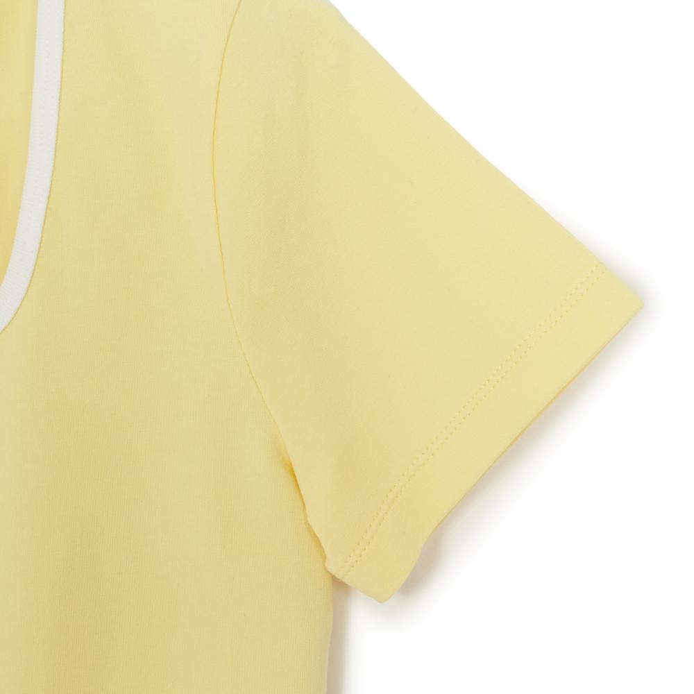 เสื้อยืด  Basic Squar Neck Slim Fit T-Shirts Cleveland Guardians