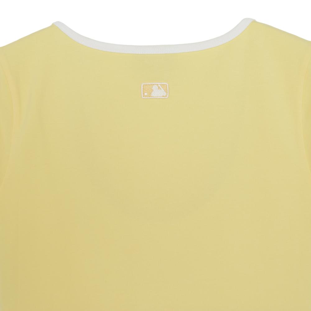 เสื้อยืด  Basic Squar Neck Slim Fit T-Shirts Cleveland Guardians