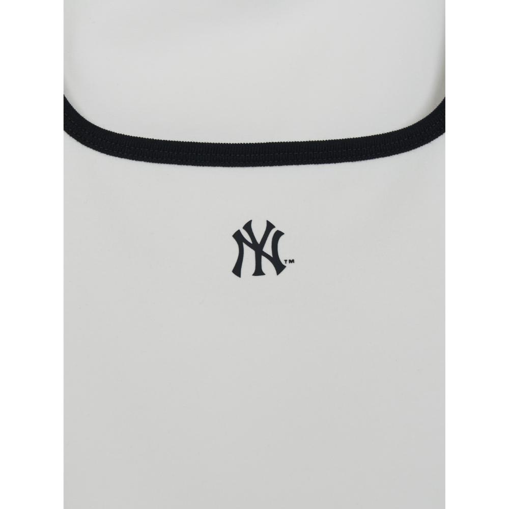 Basic Squar Neck Slim Fit T-Shirts New York Yankees