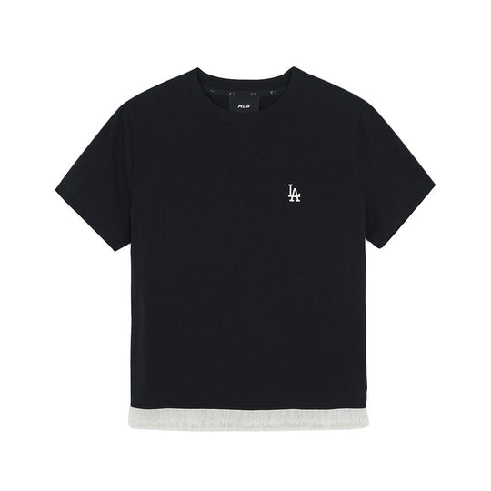 เสื้อยืด  Hem Lace Slim Semi-Crop T-Shirt Los Angeles Dodgers