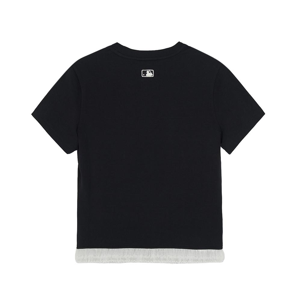 Hem Lace Slim Semi-Crop T-Shirt Los Angeles Dodgers