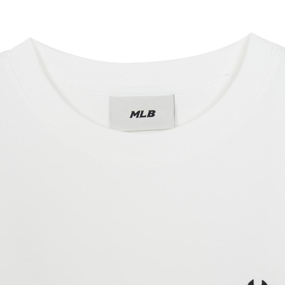 เสื้อยืด  Hem Lace Slim Semi-Crop T-Shirt New York Yankees