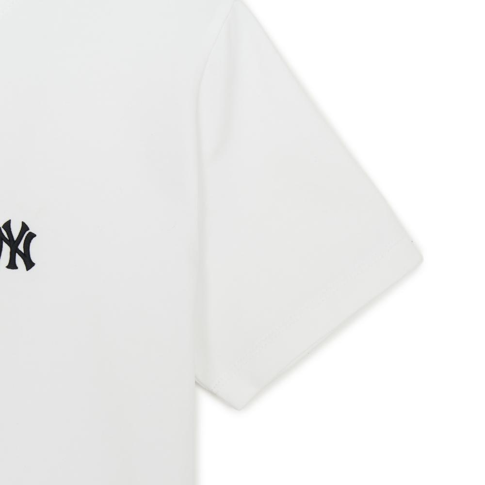 เสื้อยืด  Hem Lace Slim Semi-Crop T-Shirt New York Yankees