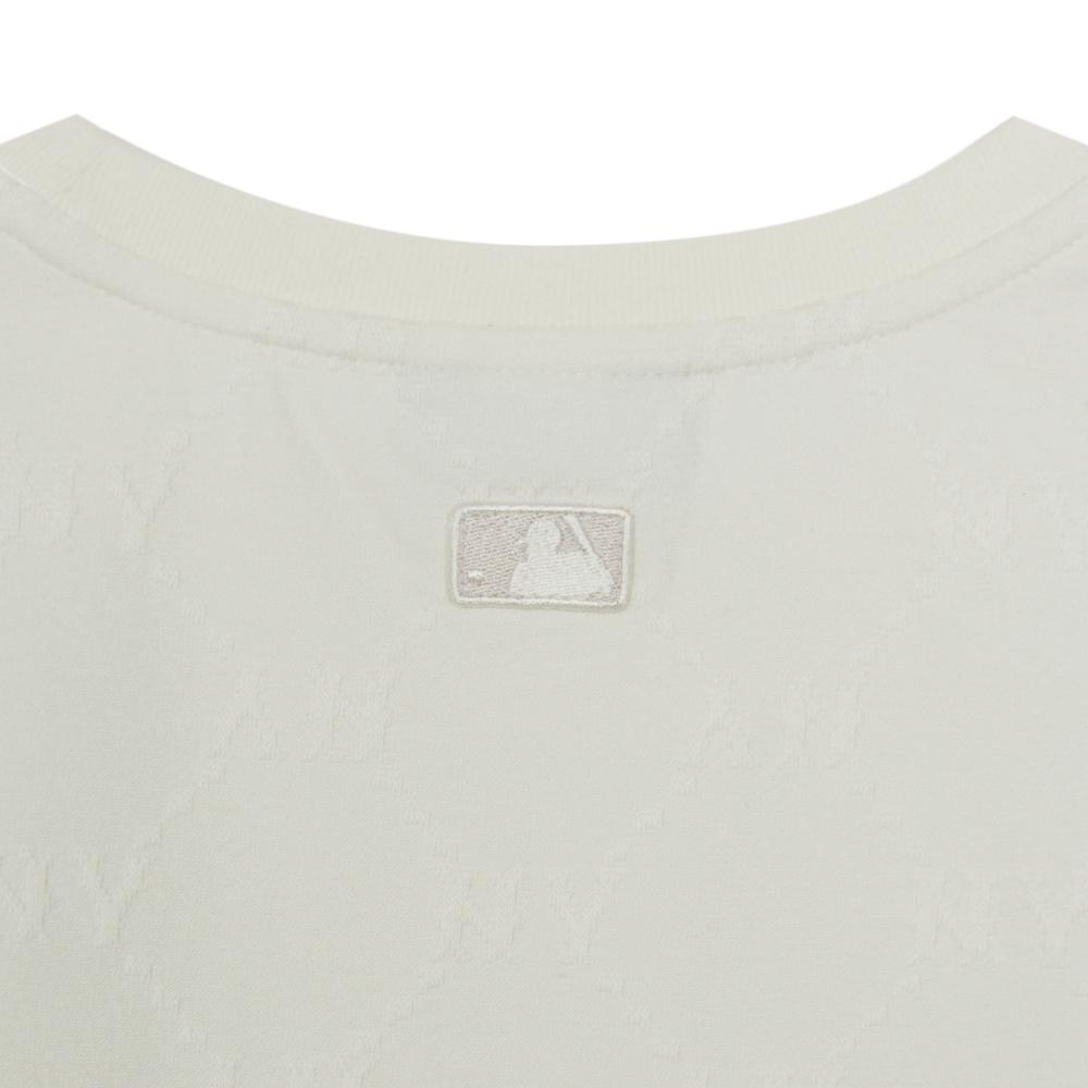 เสื้อยืด Women's Dia Monogram Tonal Jaquard Crop T-Shirts New York Yankees