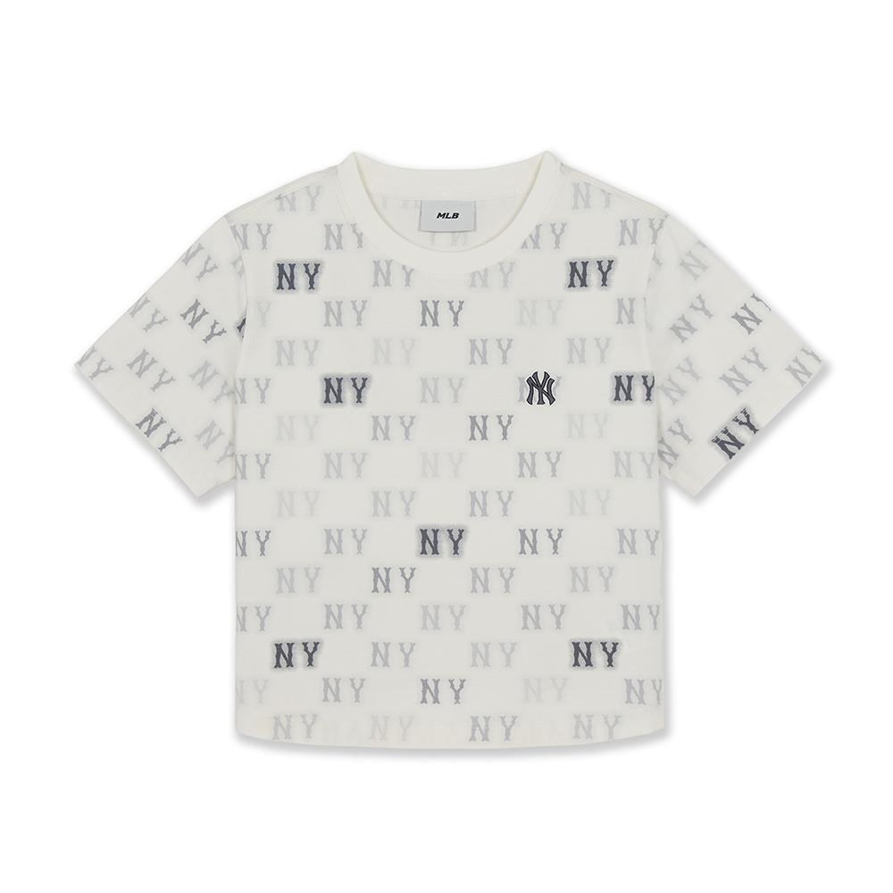Summer Monogram Aop Crop T-Shirts New York Yankees