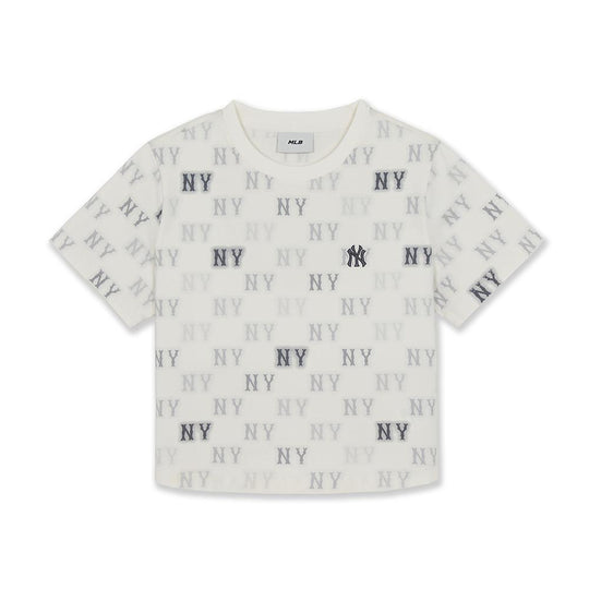 เสื้อยืด  Summer Monogram Aop Crop T-Shirts New York Yankees