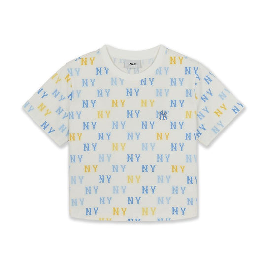 เสื้อยืด  Summer Monogram Aop Crop T-Shirts New York Yankees