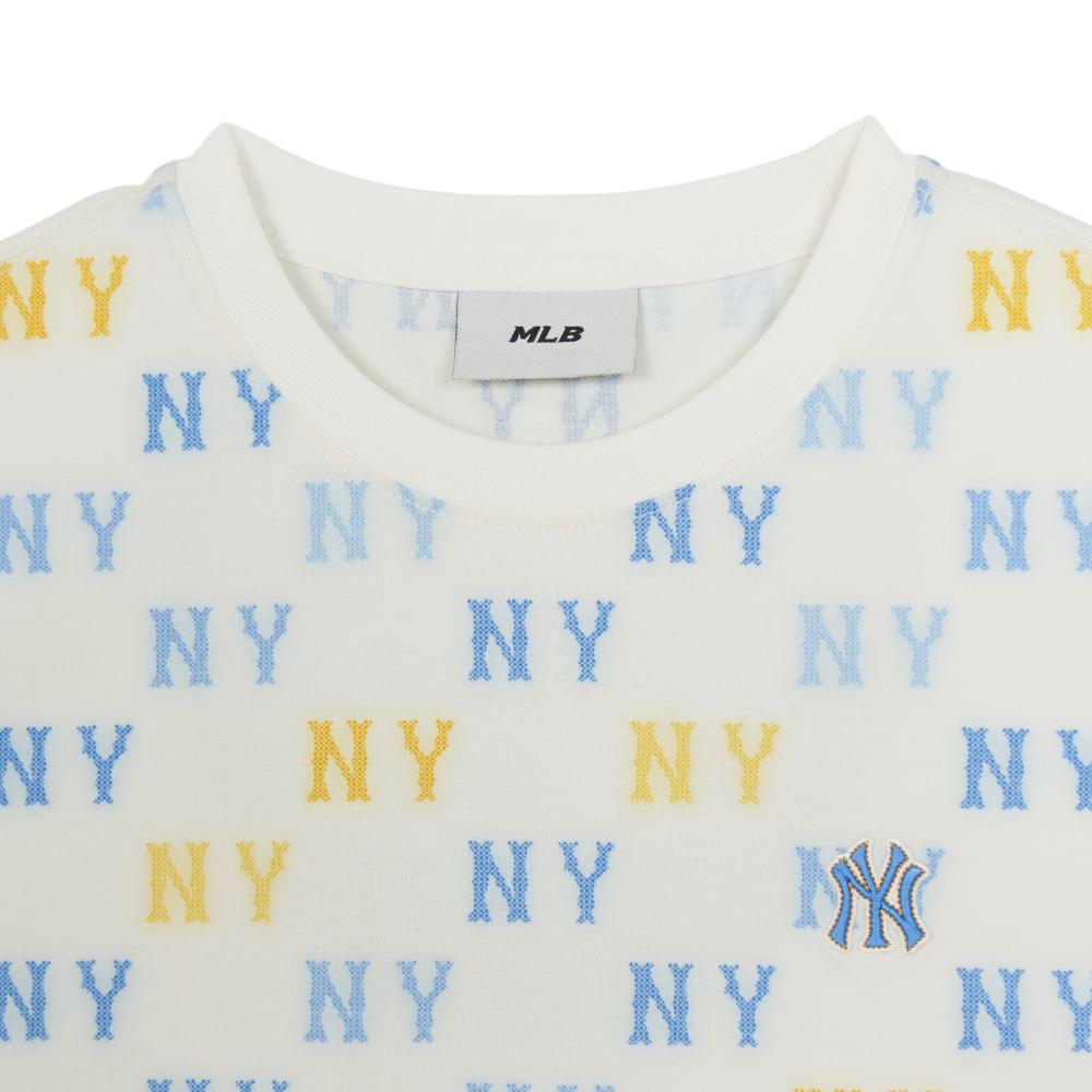 Summer Monogram Aop Crop T-Shirts New York Yankees