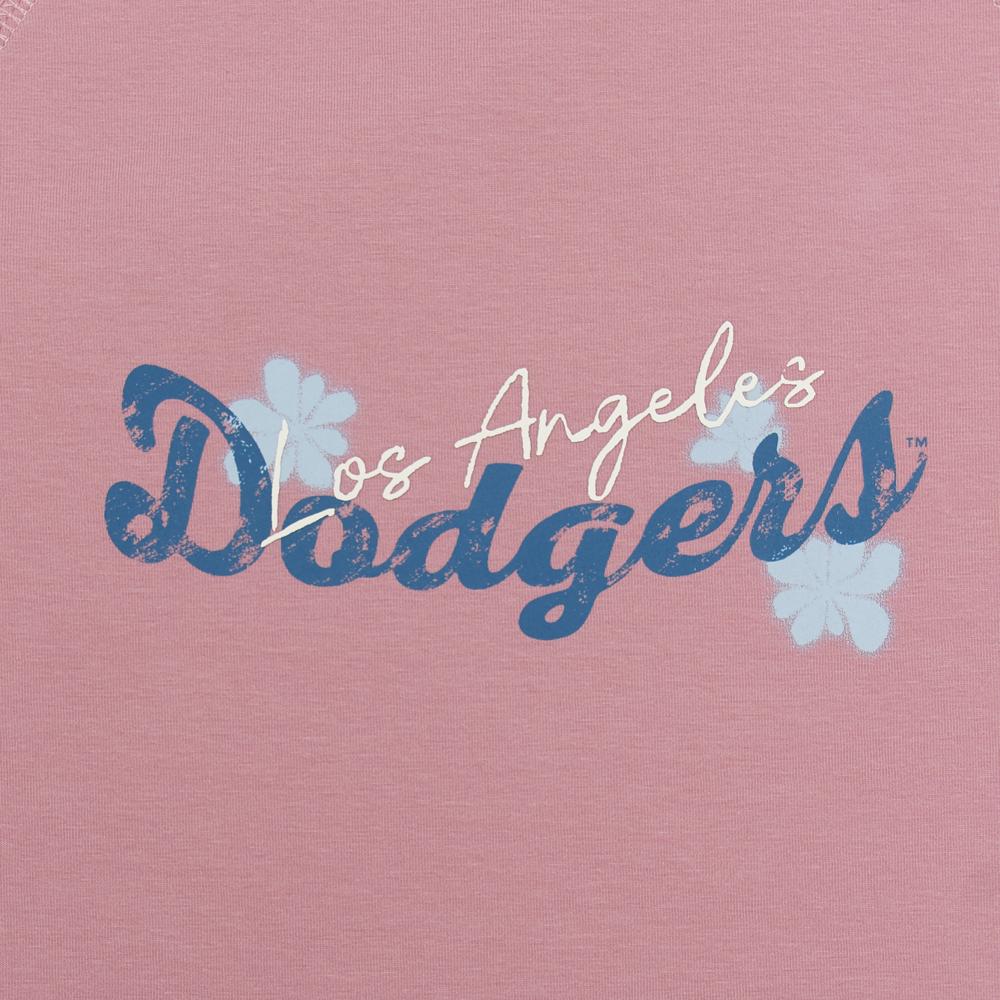 Women's Flower Graphic T-Shirts Los Angeles Dodgers