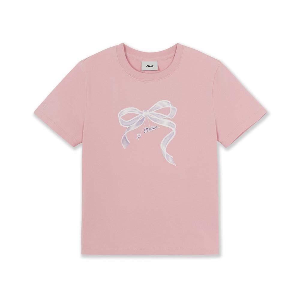 เสื้อยืด Bow Tie Graphic Slim Semi Crop T-Shirts Philadelphia Phillies