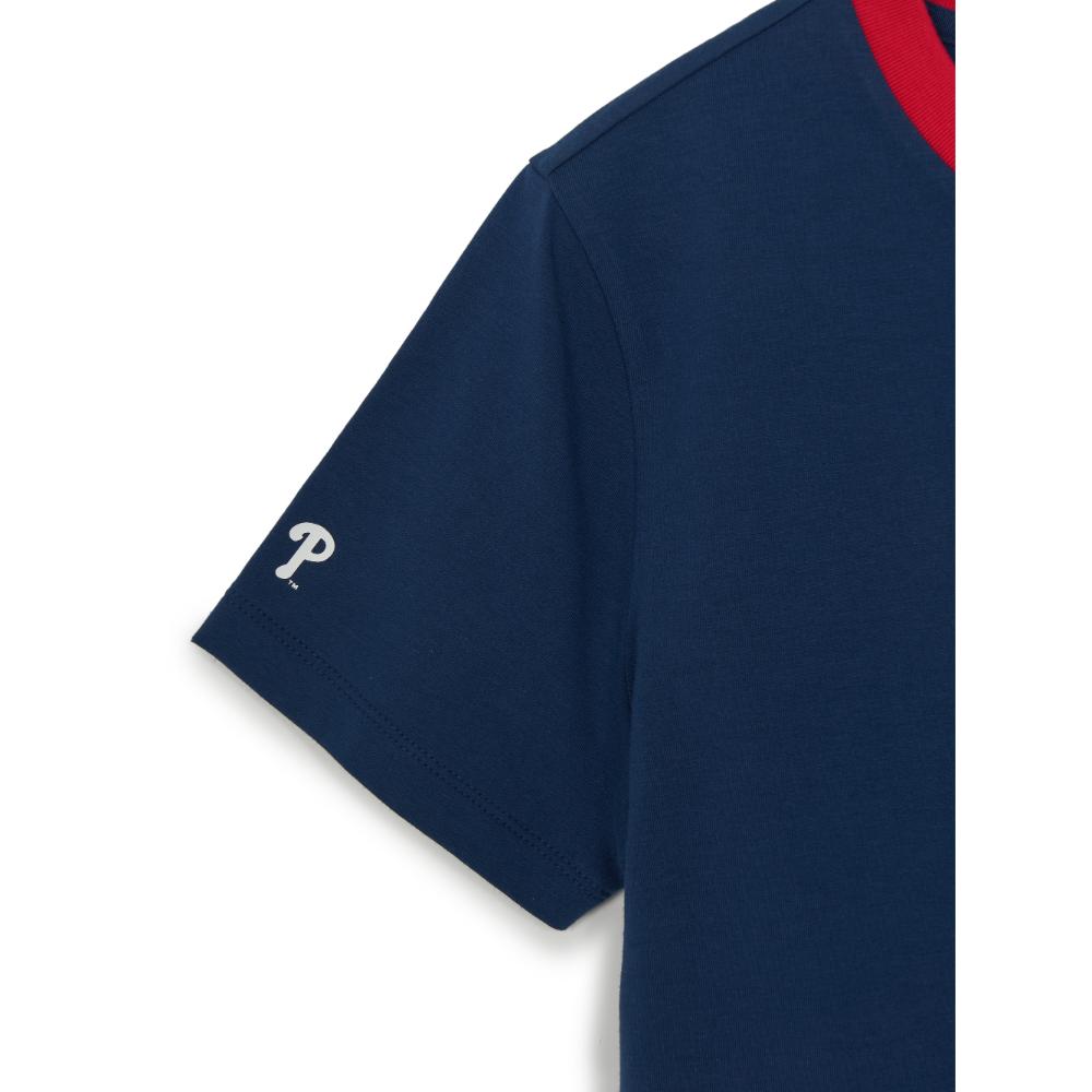 เสื้อยืด  Summer Fruits Lifestyle Slim Semi Crop Ringer T-Shirts Philadelphia Phillies