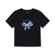 Bow Tie Graphic Slim Semi Crop T-Shirts Los Angeles Dodgers