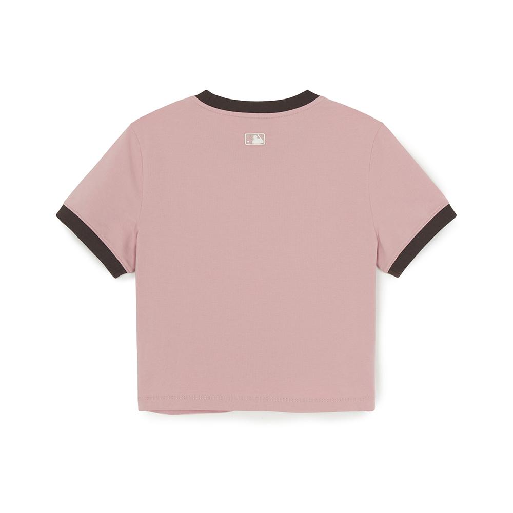 เสื้อยืด  Sportive Cursive Ringer Crop T-Shirts Los Angeles Dodgers