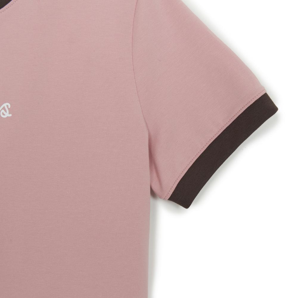 เสื้อยืด  Sportive Cursive Ringer Crop T-Shirts Los Angeles Dodgers