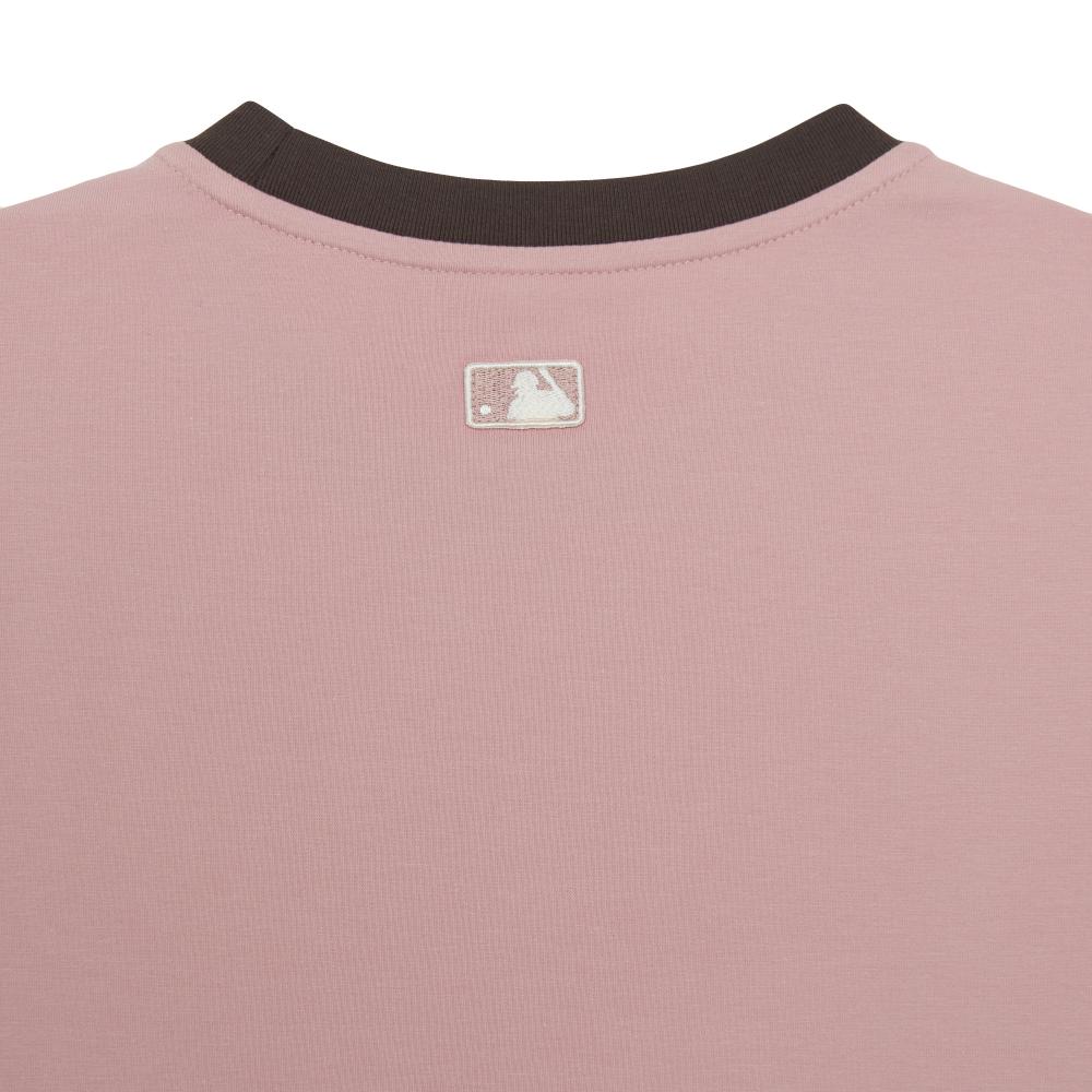 เสื้อยืด  Sportive Cursive Ringer Crop T-Shirts Los Angeles Dodgers