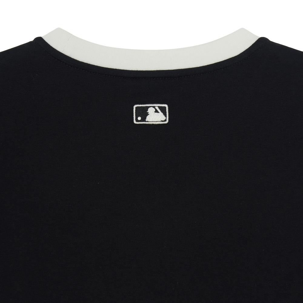 Sportive Cursive Ringer Crop T-Shirts New York Yankees