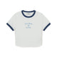 เสื้อยืด  Sportive Cursive Ringer Crop T-Shirts New York Yankees