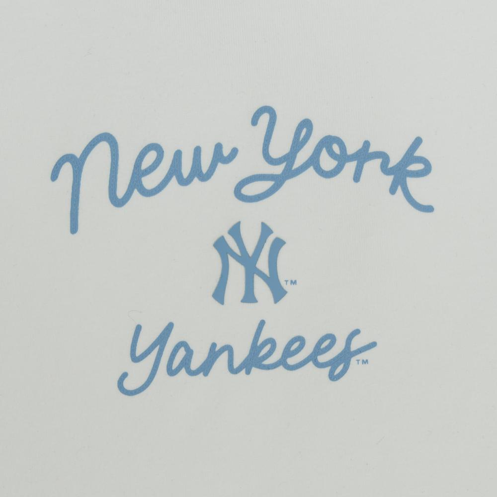 เสื้อยืด  Sportive Cursive Ringer Crop T-Shirts New York Yankees