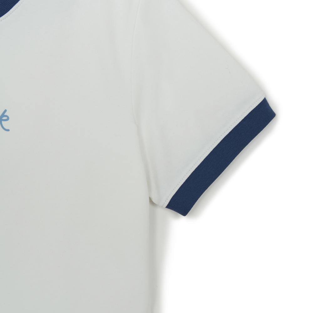เสื้อยืด  Sportive Cursive Ringer Crop T-Shirts New York Yankees