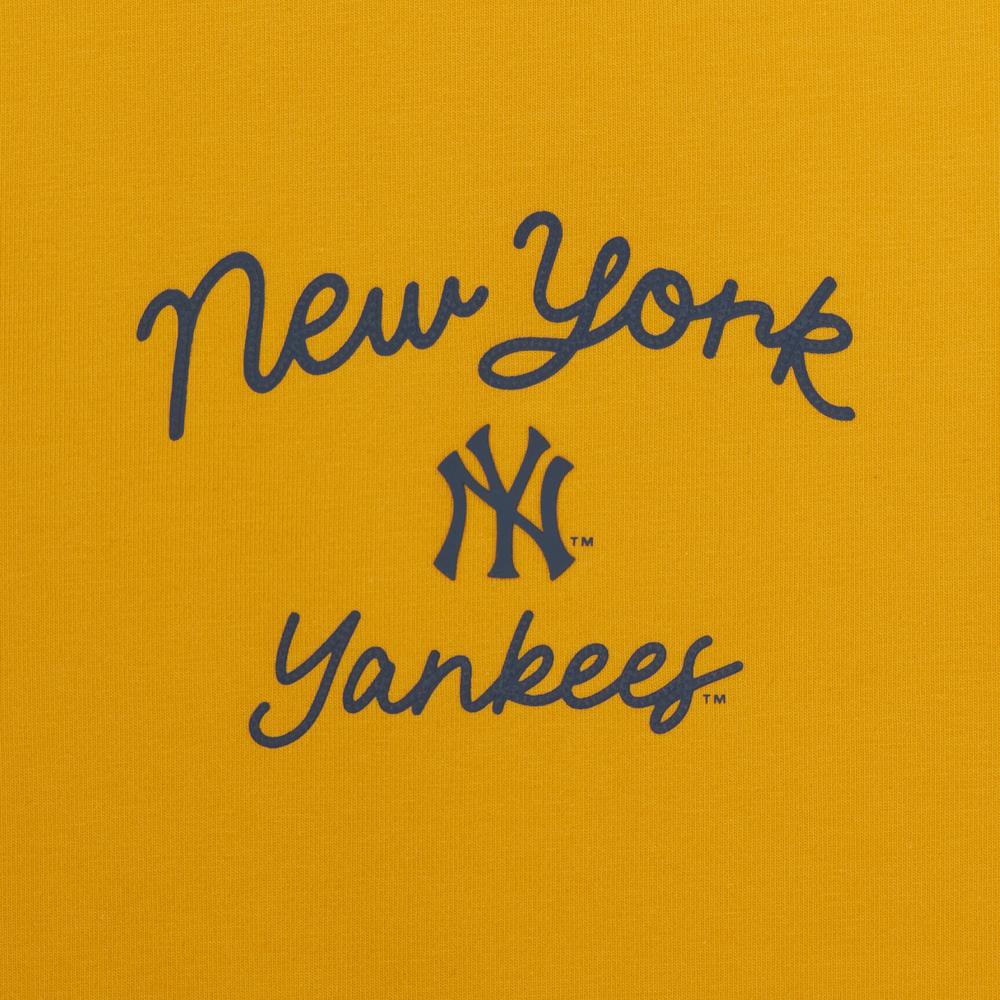 Sportive Cursive Ringer Crop T-Shirts New York Yankees