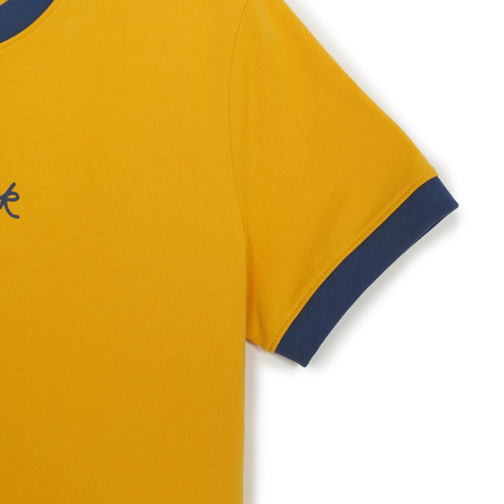 Sportive Cursive Ringer Crop T-Shirts New York Yankees