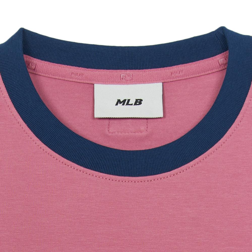 Women's Varsity Ringer Slim Fit Crop T-Shirts Los Angeles Dodgers