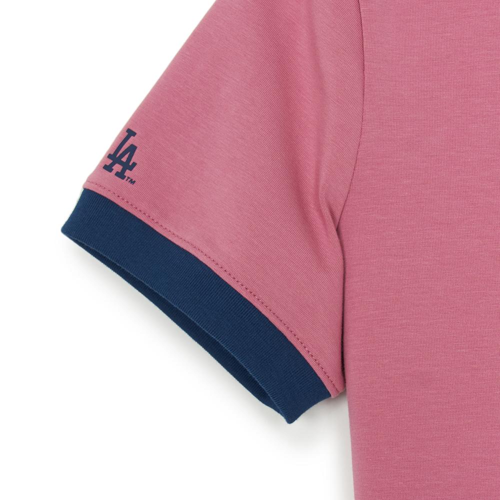 Women's Varsity Ringer Slim Fit Crop T-Shirts Los Angeles Dodgers