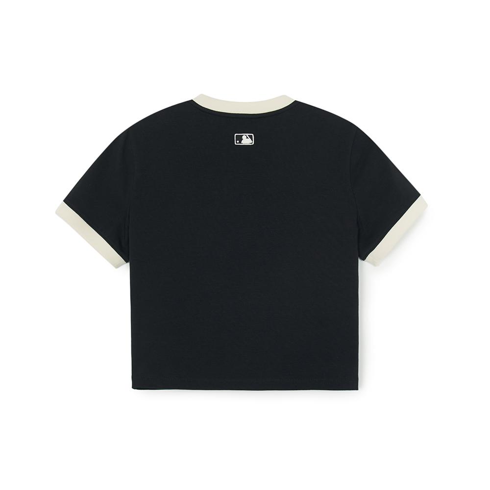 เสื้อครอป Women'S Varsity Ringer Slim Fit Crop T-Shirts New York Yankees