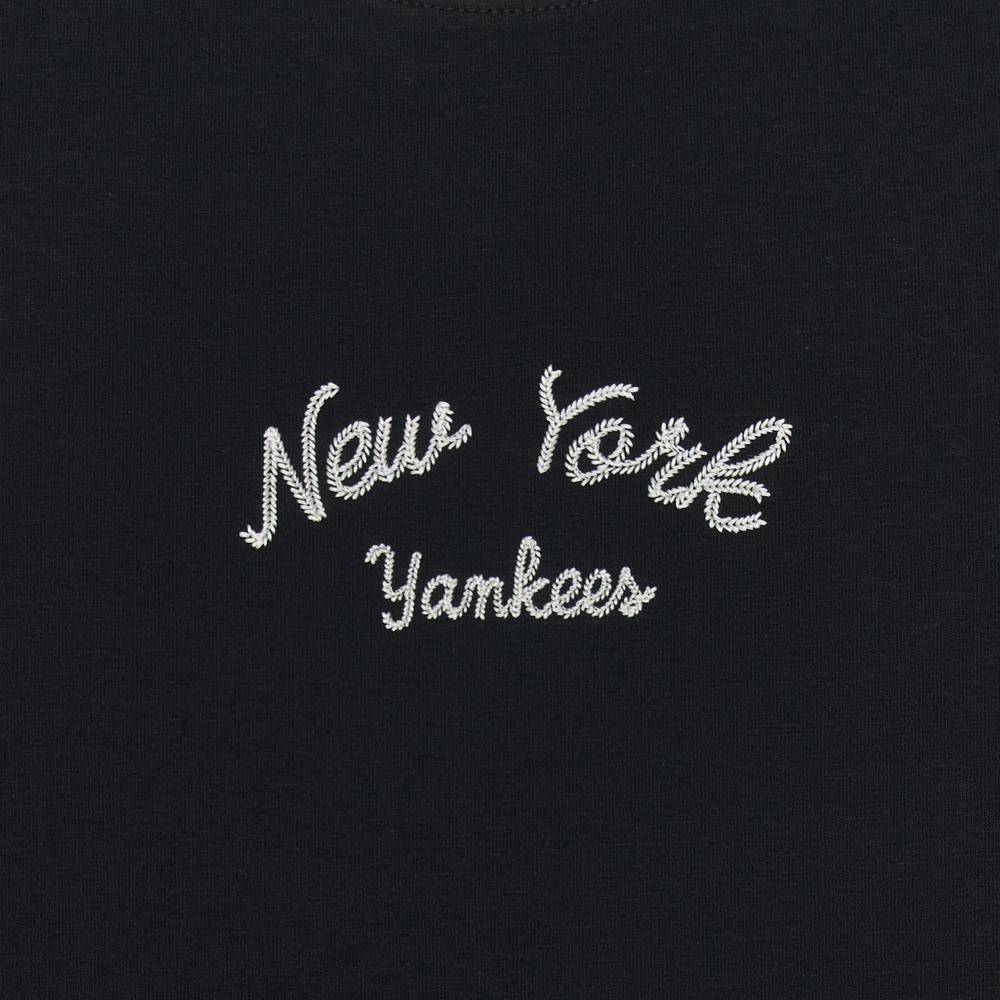 เสื้อครอป Women'S Varsity Ringer Slim Fit Crop T-Shirts New York Yankees