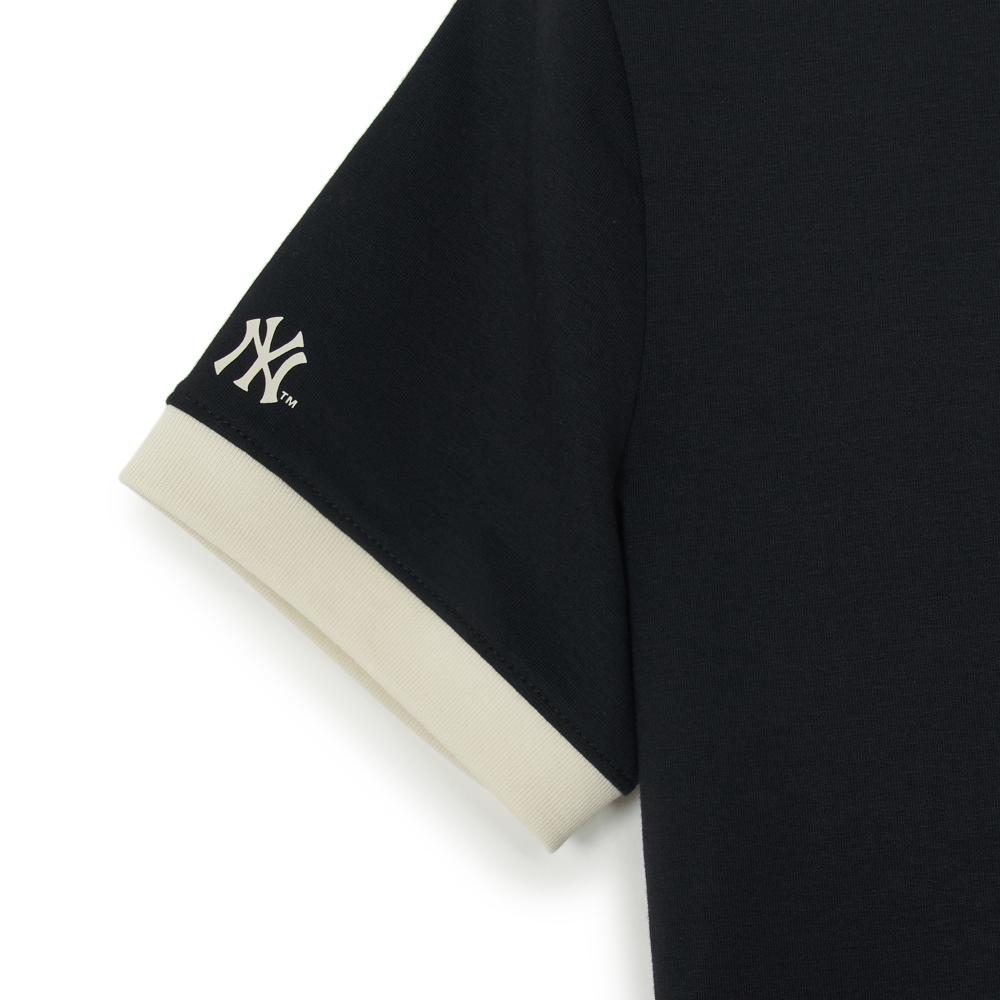 เสื้อครอป Women'S Varsity Ringer Slim Fit Crop T-Shirts New York Yankees