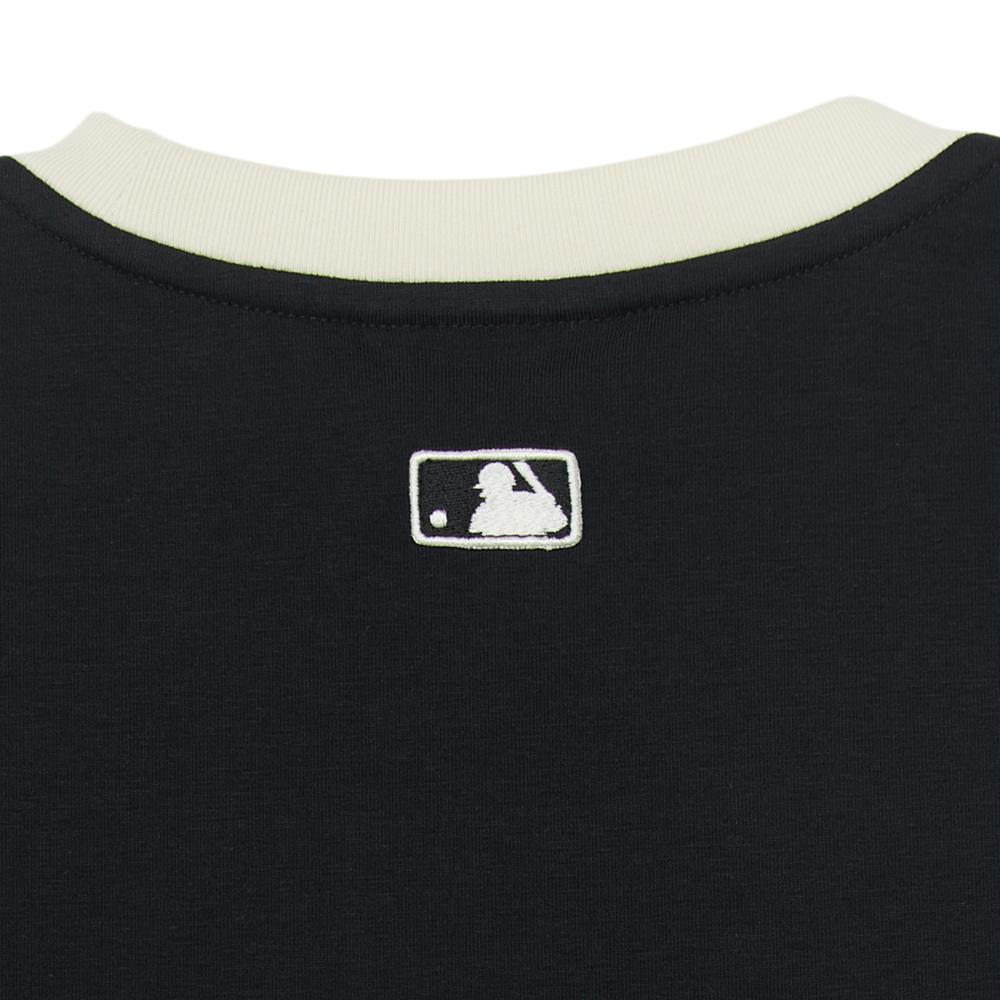 เสื้อครอป Women'S Varsity Ringer Slim Fit Crop T-Shirts New York Yankees