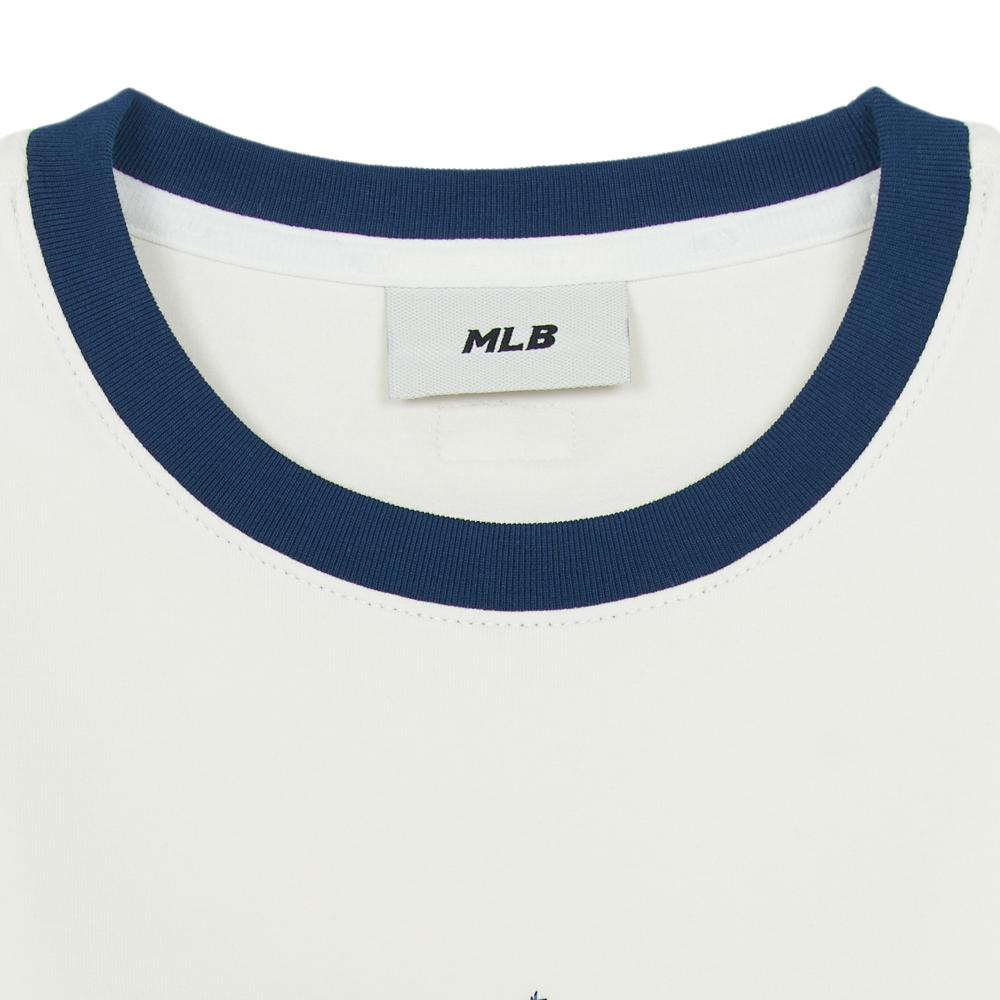 Women's Varsity Ringer Slim Fit Crop T-Shirts New York Yankees