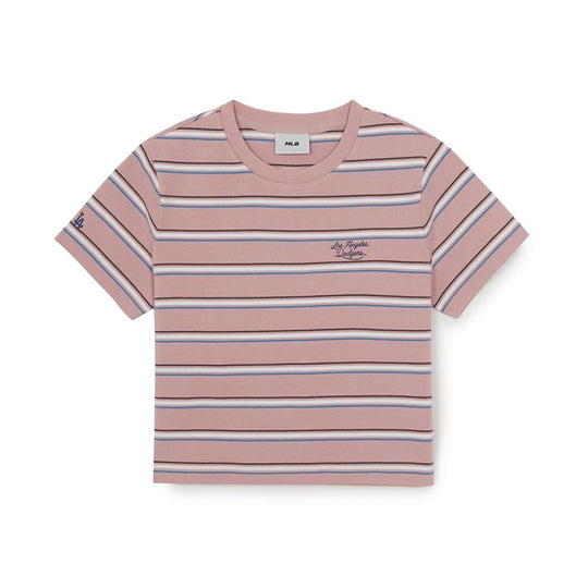 เสื้อยืด  Sportive Stripe Crop T-Shirts Los Angeles Dodgers