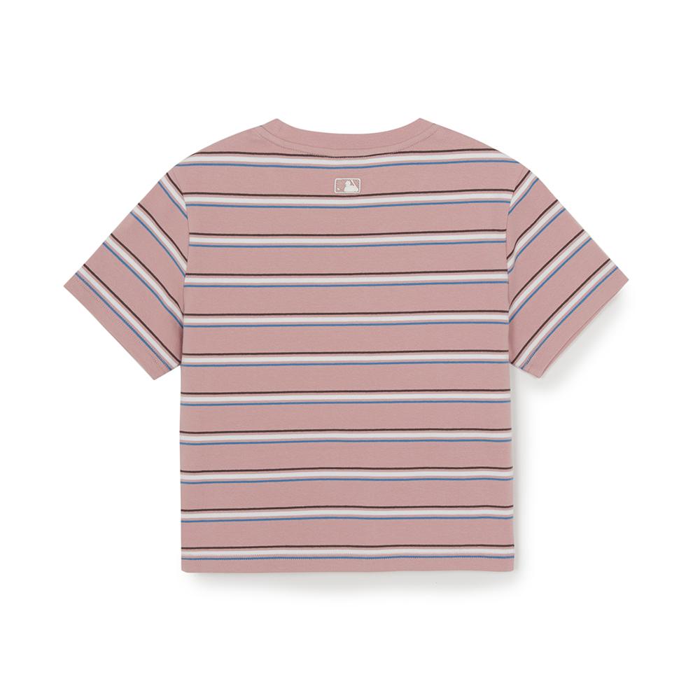 Sportive Stripe Crop T-Shirts Los Angeles Dodgers