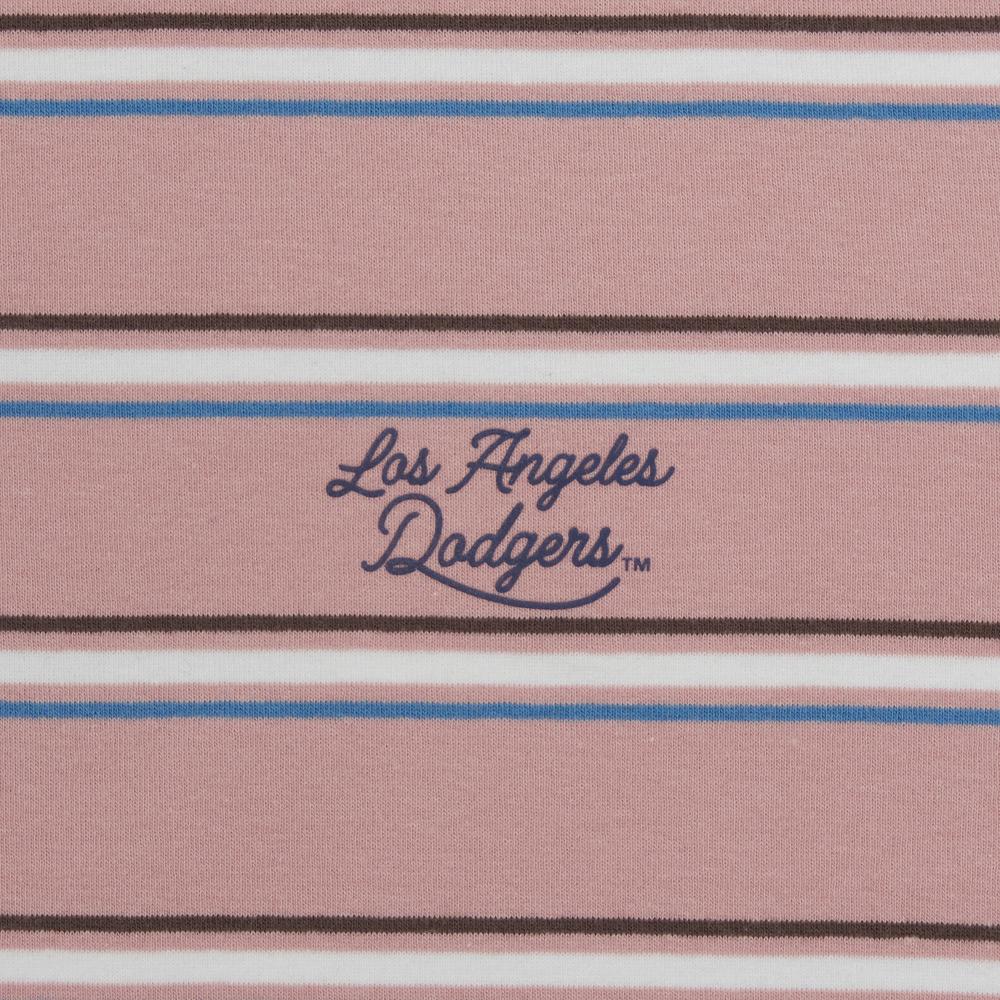 Sportive Stripe Crop T-Shirts Los Angeles Dodgers