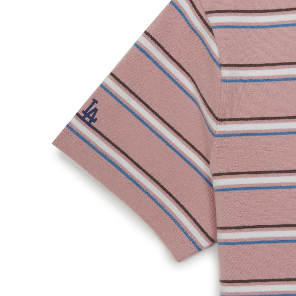 Sportive Stripe Crop T-Shirts Los Angeles Dodgers
