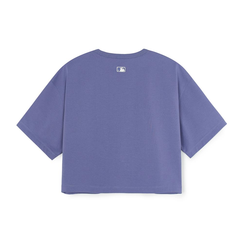 Women's Varsity Vintage Oversized Fit Crop T-Shirts Los Angeles Dodgers