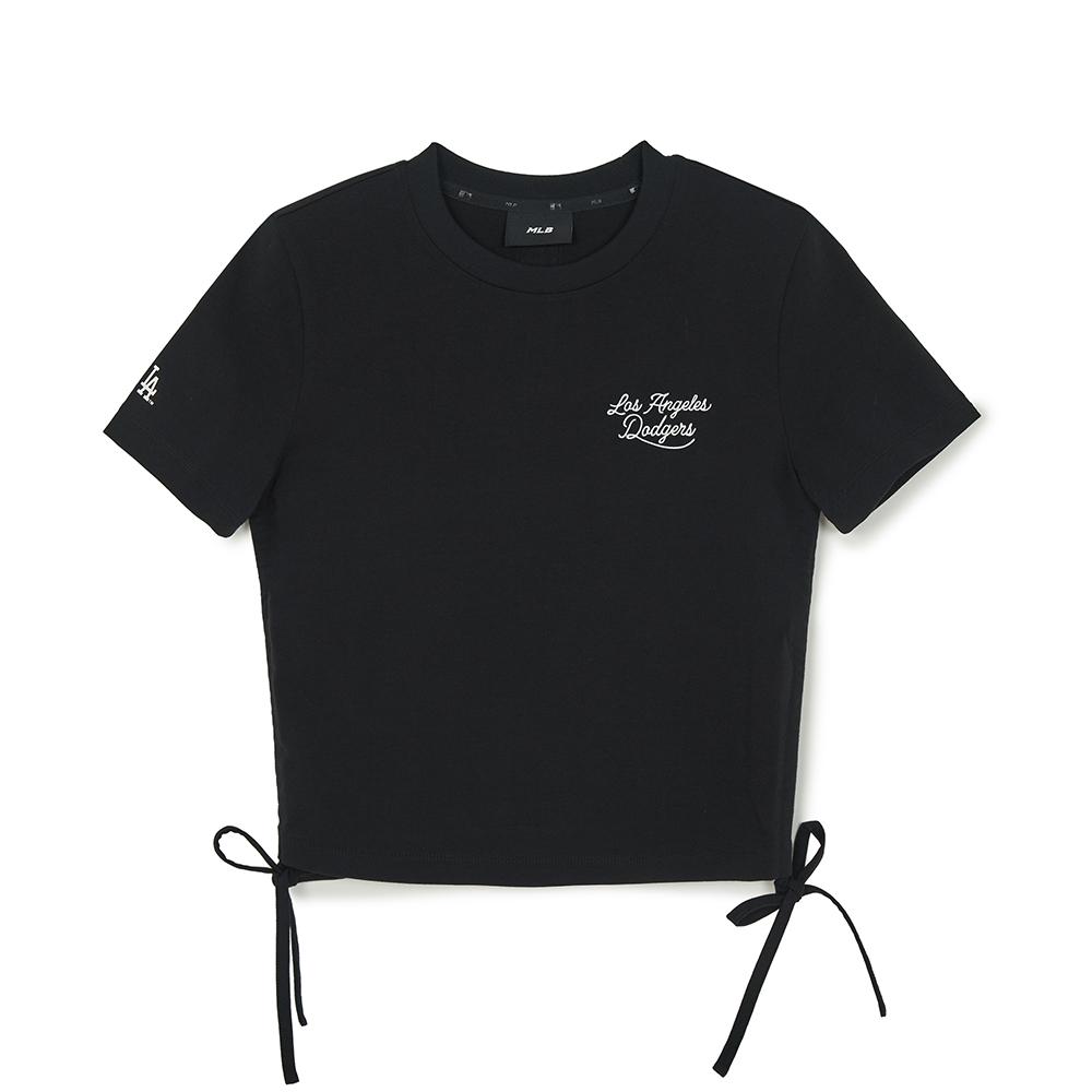 เสื้อยืด  Varsity Lettering Slim Crop Side Shirring T-Shirts Los Angeles Dodgers
