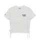 Varsity Lettering Slim Crop Side Shirring T-Shirts New York Yankees