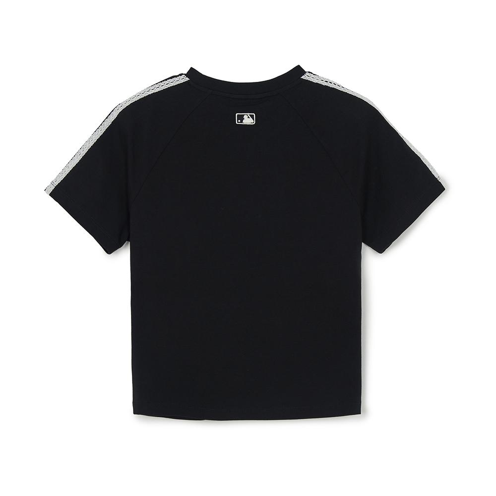 Varsity Lace Track Slim Semi Crop T-Shirts Los Angeles Dodgers