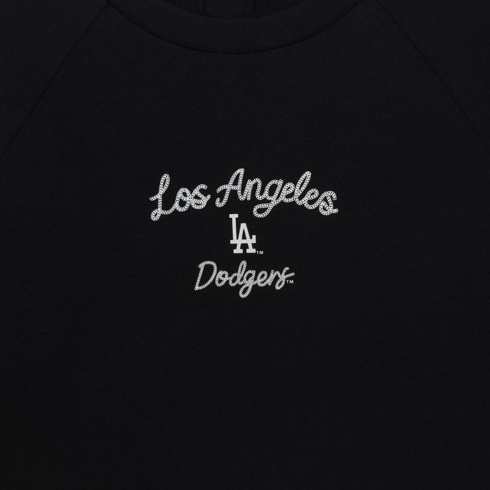 Varsity Lace Track Slim Semi Crop T-Shirts Los Angeles Dodgers